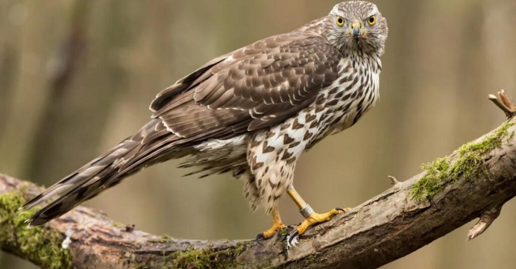 Cooper's Hawk color pattern of wings